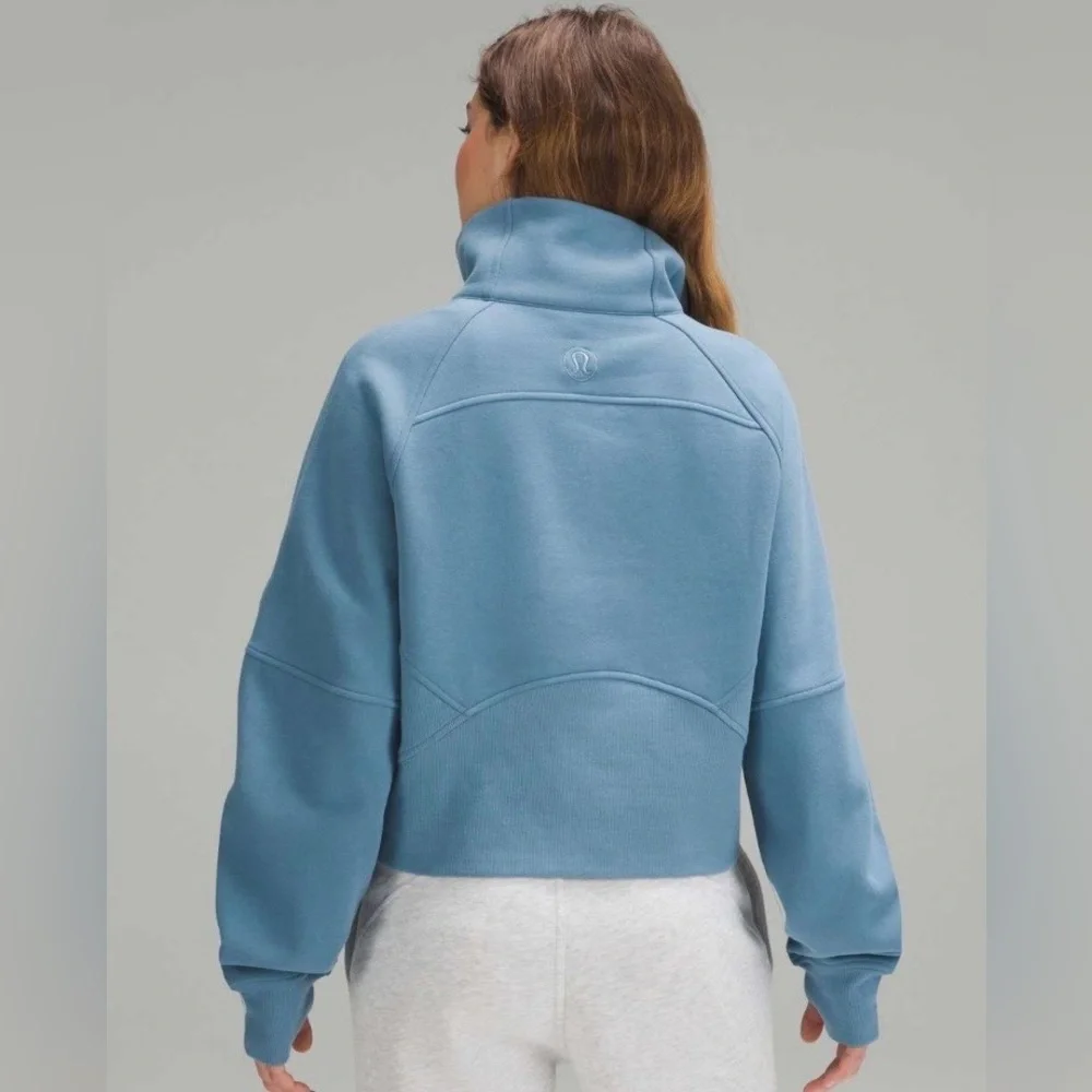 Lululemon Scuba Oversized Half Zip Sweatshirt XS/S Utility Blue - Picture 2 of 5